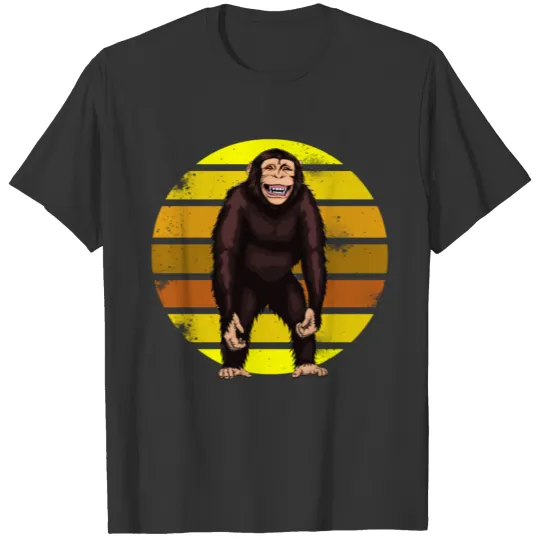 Monkey Retro Chimpanzee T Shirts