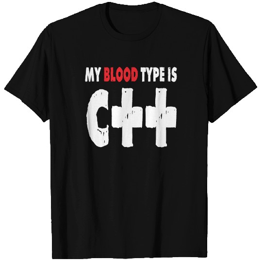 Blood Group C++ Computer Science Binary Software T Shirts