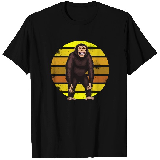Monkey Retro Chimpanzee T Shirts