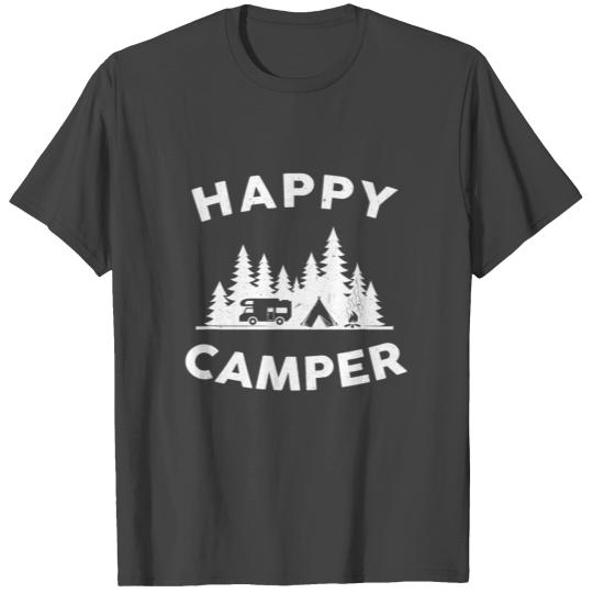 Happy Camper Camping Glamping Family Matching T Shirts