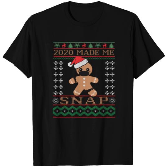 2020 Made Me Snap Gingerbread Man Oh Snap Funny Ch T Shirts