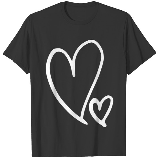 heart emojis sketch T-shirt