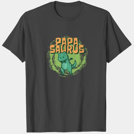 Papa Dinosaurus Papasaurus T Shirts