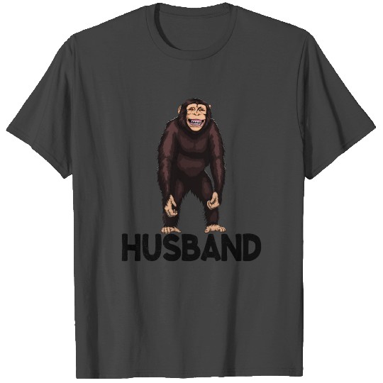 Monkey Husband Chimpanzee T Shirts