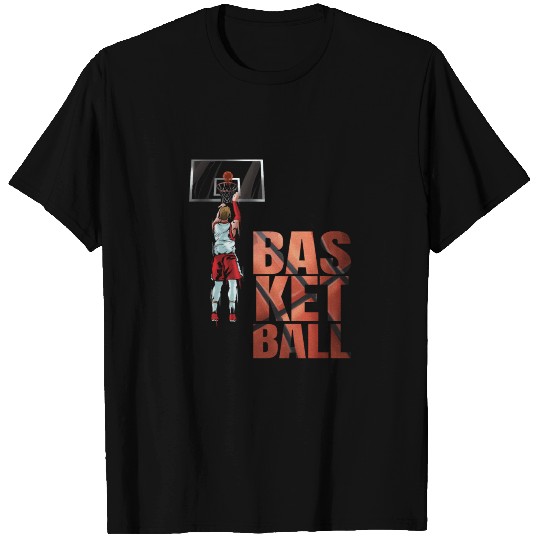 Basketball Player Jump Shot Basket Board T Shirts