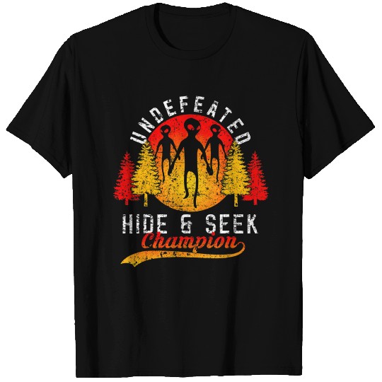 Alien Area 51 Hide And Seek Champion 5K Fun Run T Shirts