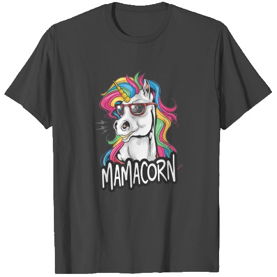 Mamacorn Funny Magical Creature Mom Daughter Fanta T Shirts