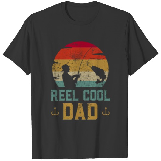 Reel Cool Dad Fishing Lover Fisherman Angler T-shirt
