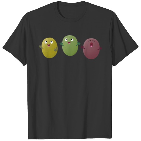 Cute happy olives singing cartoon T Shirts