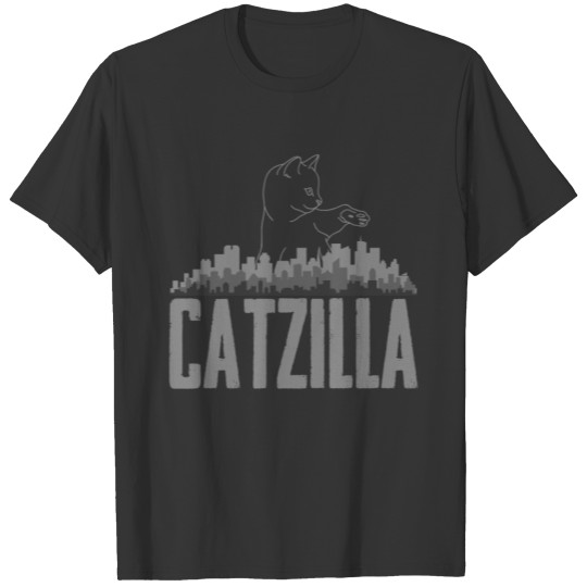 Catzilla Funny Cat T Shirts