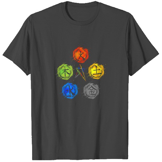 Qigong Five Elements Balance Tai Chi T Shirts