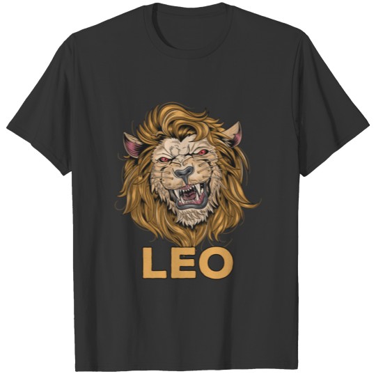 Fierce Lion Leo Zodiac August Birthday birthday ch T Shirts