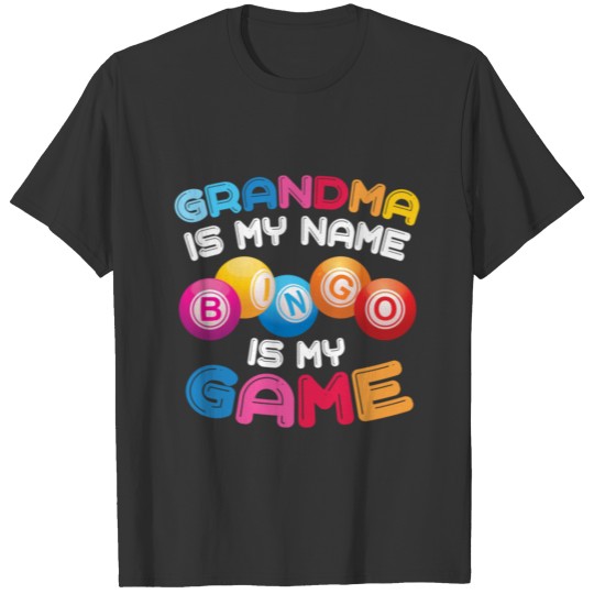 Funny Bingo Player Grandma birthday christmas gift T-shirt
