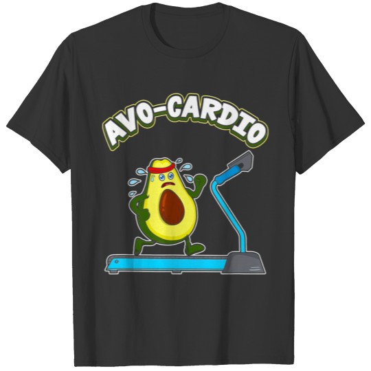Cute Funny AvoCardio Avocado Cardio Pun Exercise T Shirts