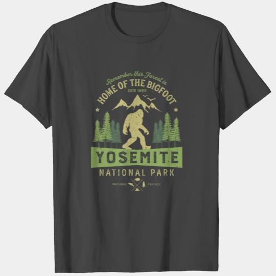 Yosemite National Park California Bigfoot Vintage T Shirts