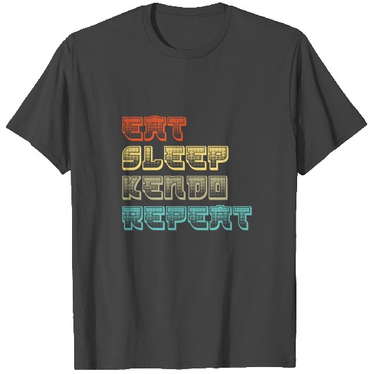 Eat Sleep Kendo Katana Samurai Ninja Yakuza Gift T Shirts