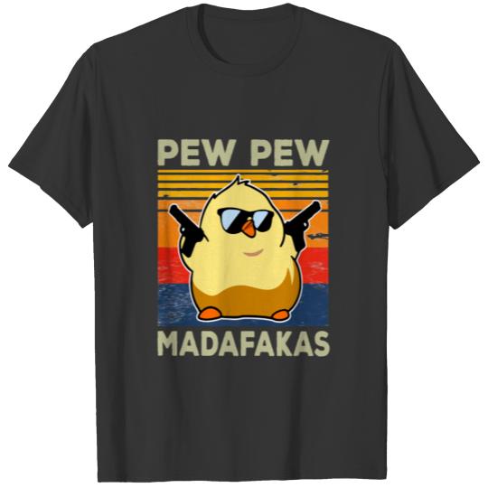 Crazy Chick - PEW PEW MADAFAKAS - VINTAGE T Shirts