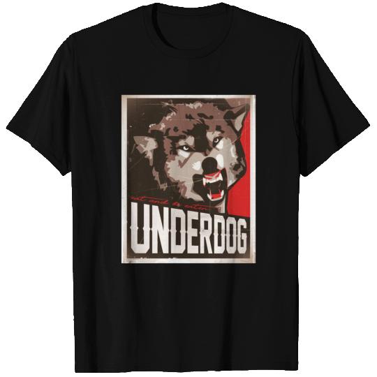 underdog eat and be eaten aussenseiter sticker mob T Shirts