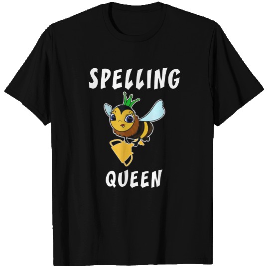 Cute Spelling Bee Queen Champion Trophy Gift for T Shirts