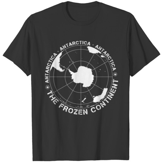 Map Of Antarctica birthday christmas gift T-shirt