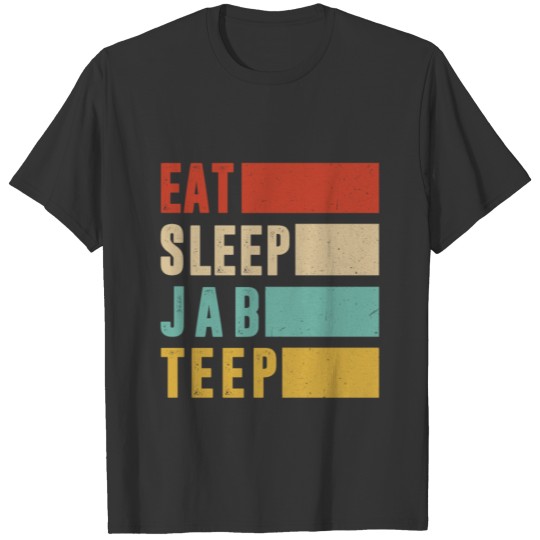Muay Thai Shirt, Vintage Eat Sleep Jab Teep, MMA T-shirt