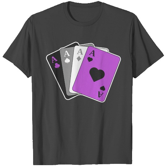 Asexual Pride Ace Playing Card LGBTQ Pride Stuff T Shirts