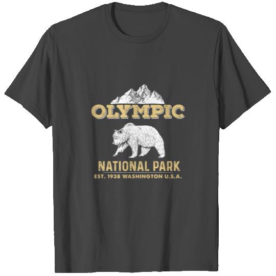Olympic National Park Washington Usa Black Bear bi T Shirts