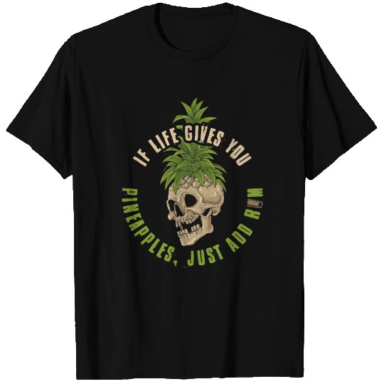 Pineapple Skull Funny Pineapple Gift T Shirts