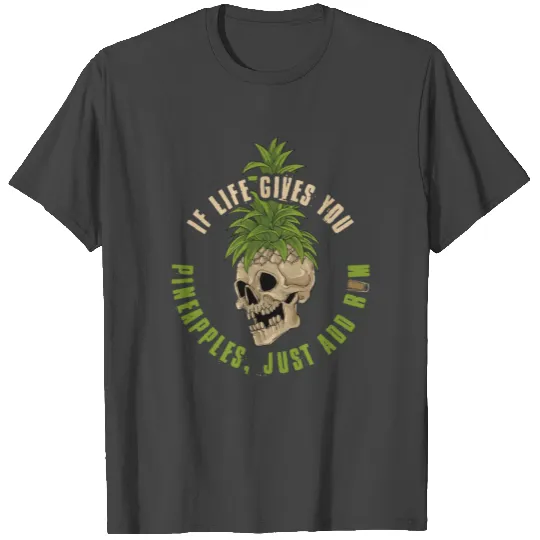 Pineapple Skull Funny Pineapple Gift T Shirts