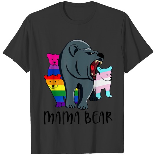 Mama Bear Proud Mom Of LGBT Bisexual Transgender T-shirt
