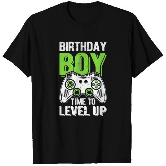 Birthday Boy Time to Level Up T Shirts