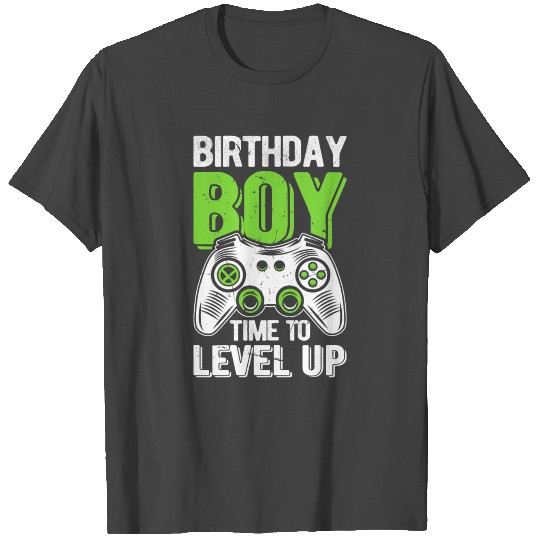 Birthday Boy Time to Level Up T Shirts