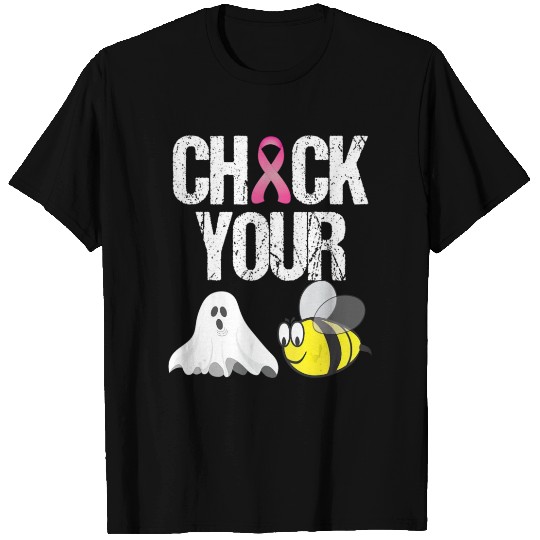 Check Your Boo Bees T Shirts Funny Breast Cancer