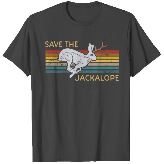 Save The Jackalope Vintage Rabbit Camping Cryptozo T Shirts
