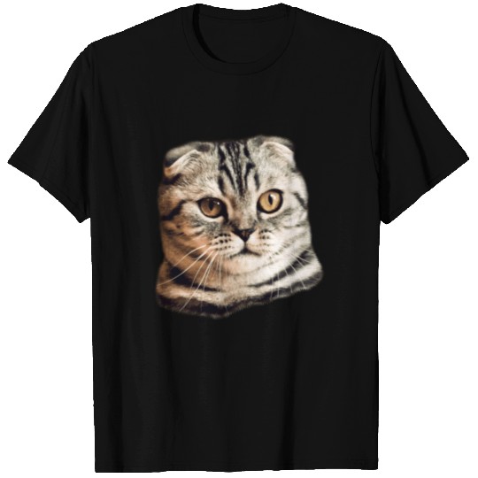 Scottish Fold Cat Face birthday christmas gift T Shirts