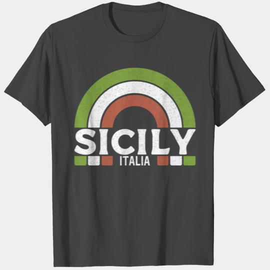 Sicily Italiaretro Sicily Italy birthday christmas T Shirts