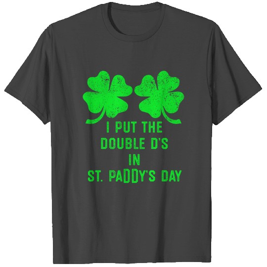 Shamrock Boobs Funny St Patricks Day Women birthda T Shirts