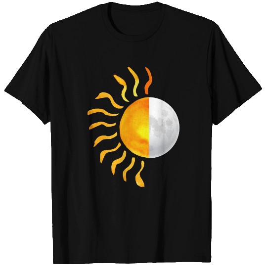 Hybrid Sun And Moon T Shirts