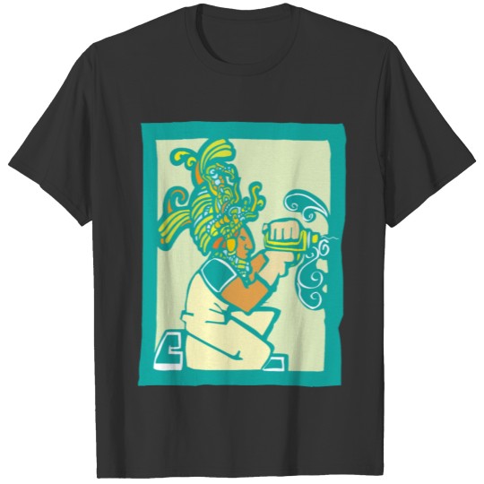 Mayan workman with drill T-shirt