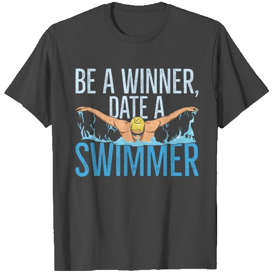 Swim Team Design for your Swimmer Boyfriend T Shirts