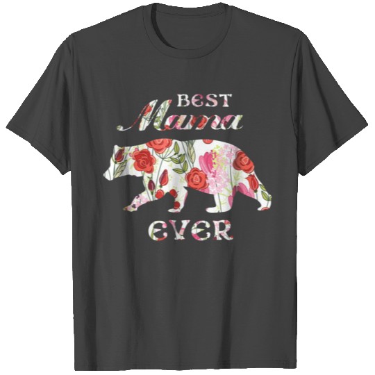 mothers day best nana T Shirts gift Mama bear floral