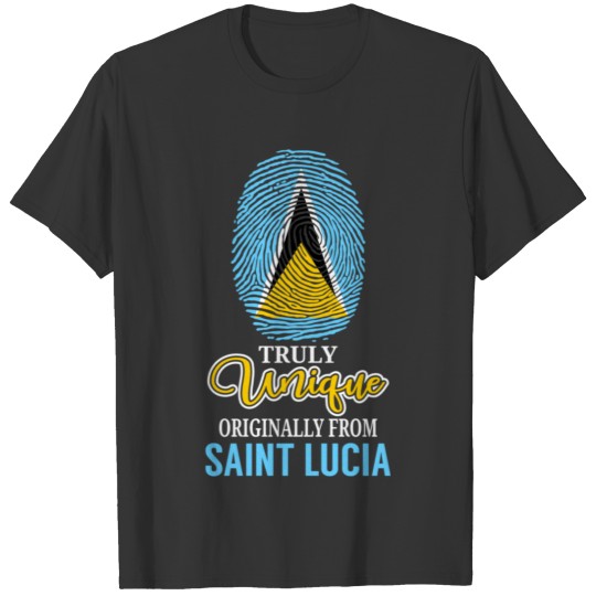 Truly Unique Originally From Saint Lucia birthday T-shirt