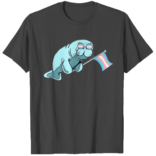 Transexual Manatee Trans Dugong Transgender Pride T Shirts