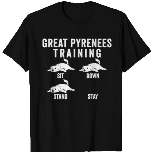 Great Pyrenees Training Dog Premium T Shirts