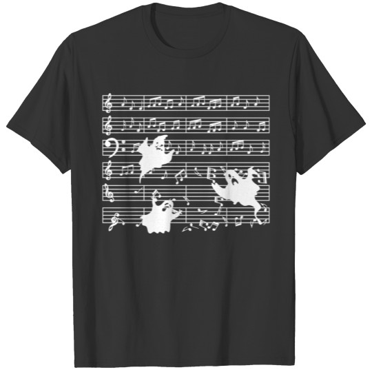 music teacher note musician ghost T Shirts
