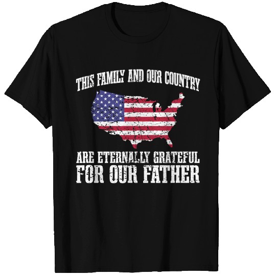 Eternally Grateful For Our Dad Memorial Day Daddy T Shirts