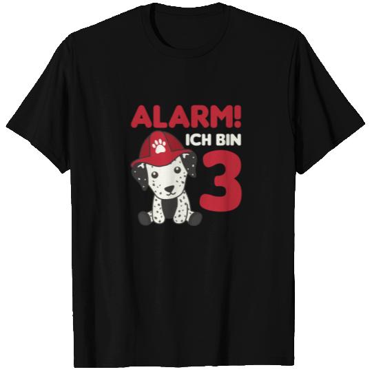 Dalmatian Three Three Year Fire Brigade Dog T Shirts