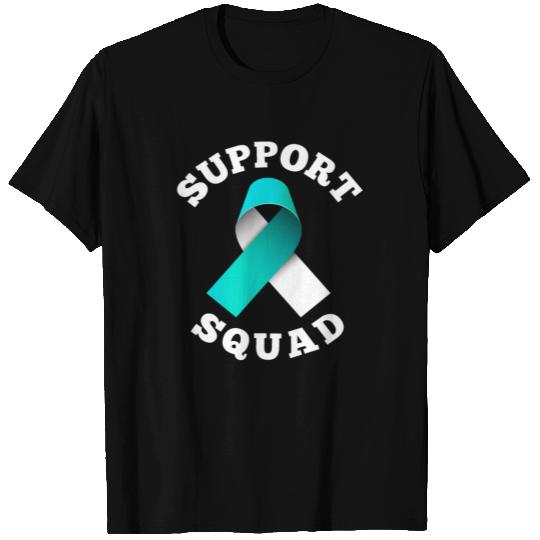 Support Squad Supporter Cervical Cancer Awareness T Shirts
