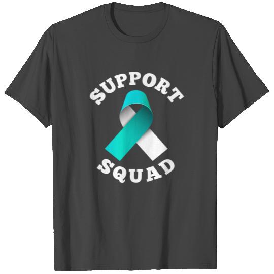 Support Squad Supporter Cervical Cancer Awareness T Shirts