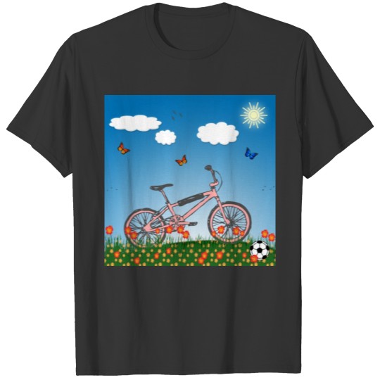 Pink bicycle T-shirt